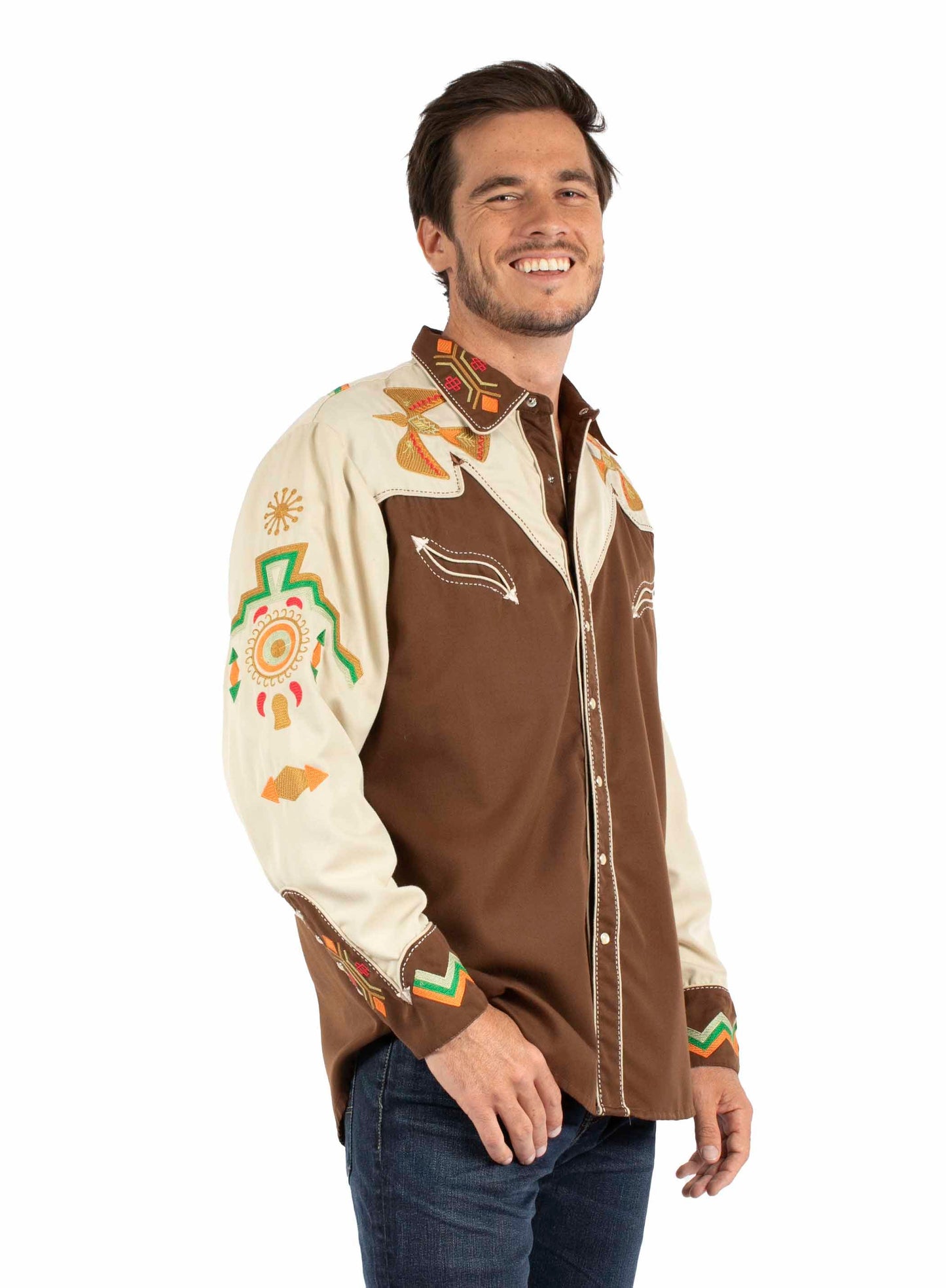 Phoenix Embroidery Shirt - P-734