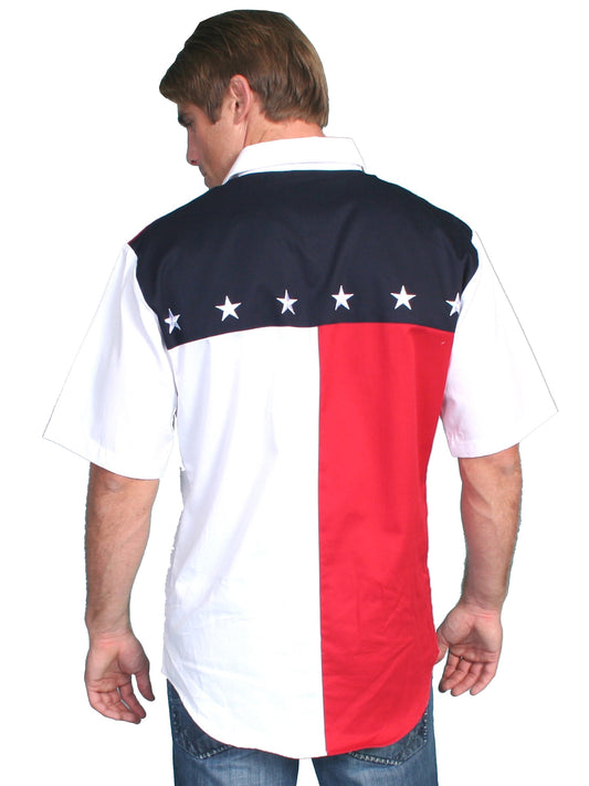 Short Sleeve Color Block Shirt - P-756SS