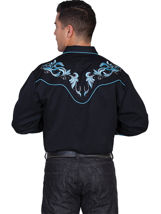 Embroidered Scroll W/studs - P-844