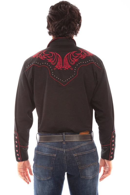 Emb. Shirt W/studs & Candycane Pipin - P-876