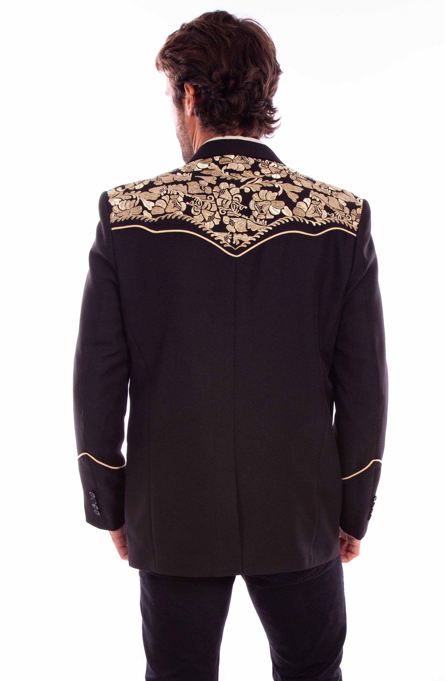 Floral Emb. Blazer - P-916
