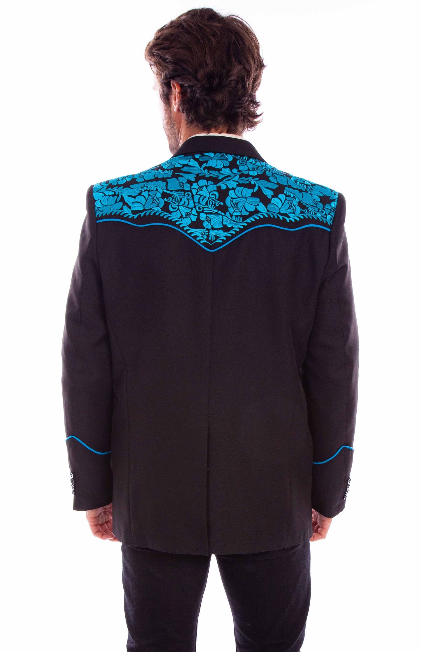 Floral Emb. Blazer - P-916