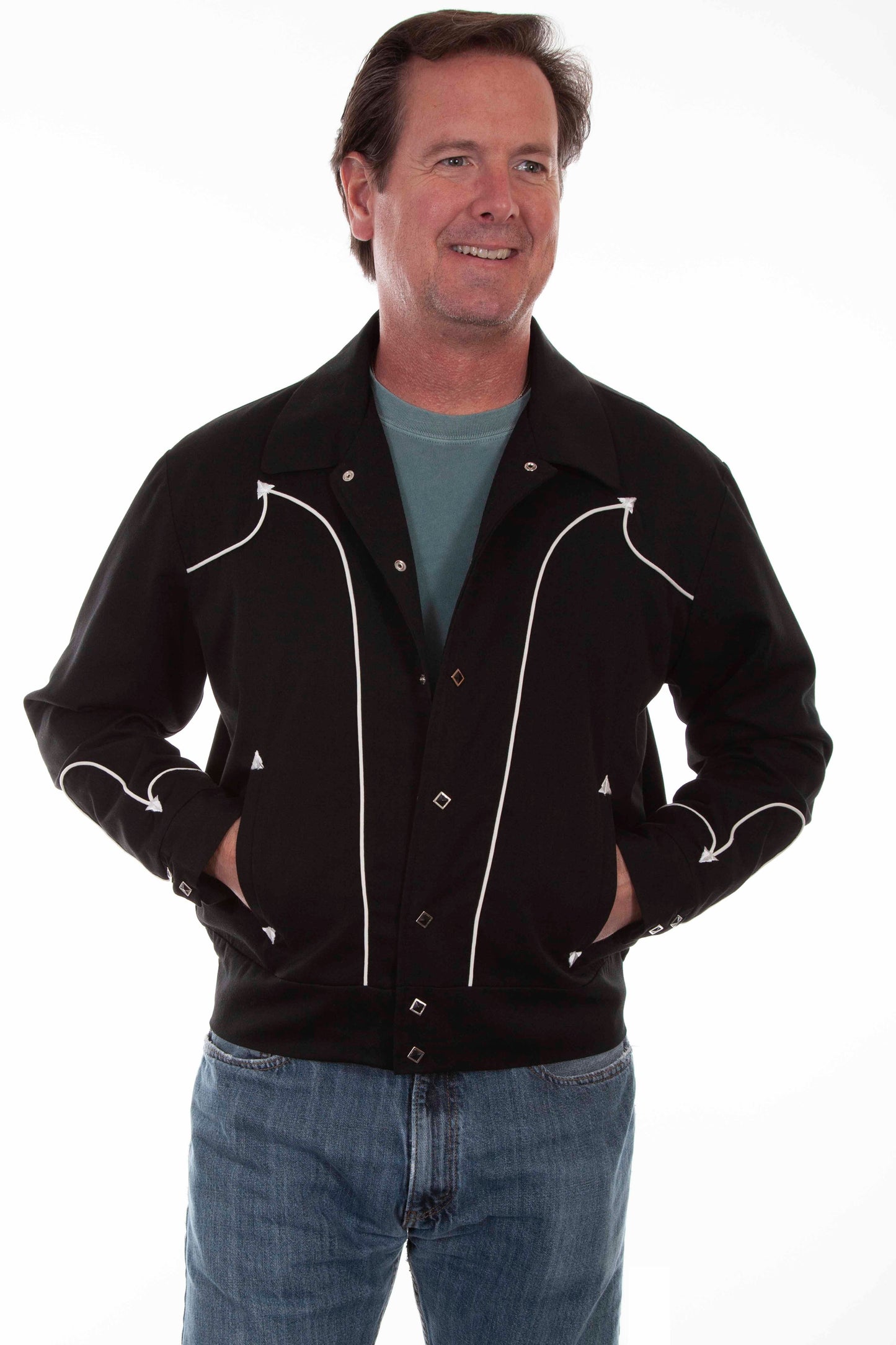 Bolero Jacket W/piping - P-923
