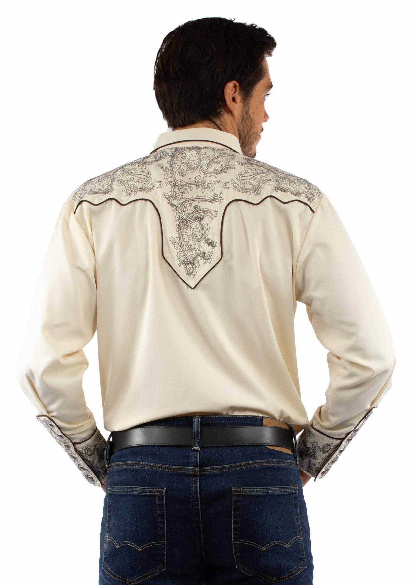 Paisley Embroidered Shirt - P-929