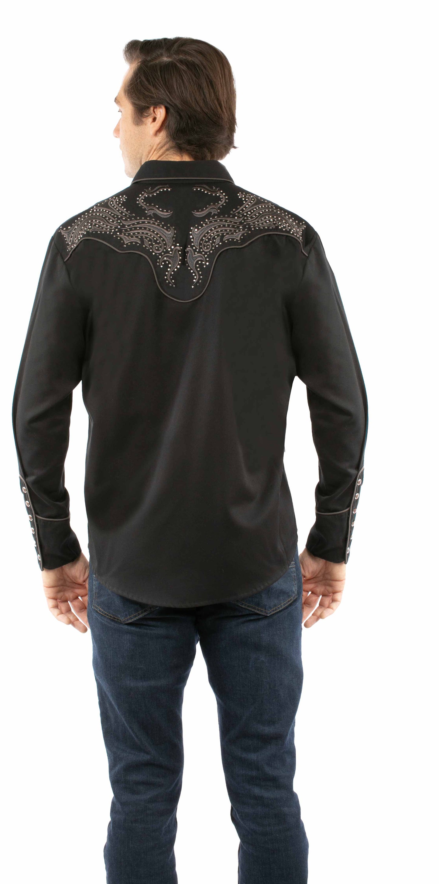 Emb. Shirt W/studs - P-930