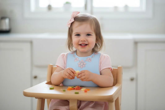 PINK CLUSTER WITH BLUE BIB - PRECIOUS TURQUOISE BIBS