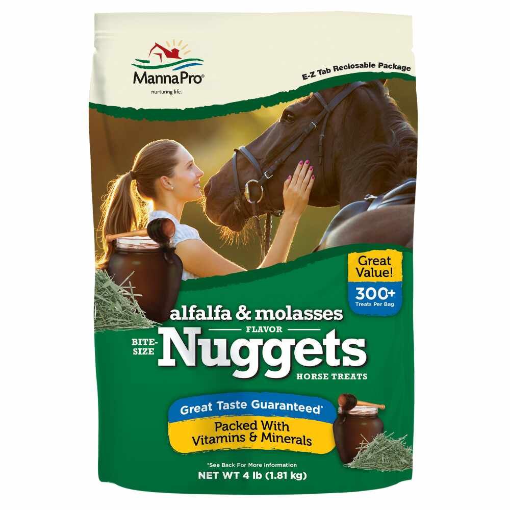 Manna Pro: ALFALFA & MOLASSES NUGGETS - 4 LB