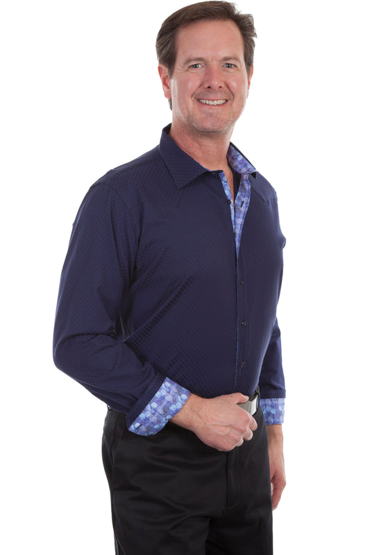 Top Shelf "tonal Check" Shirt - PS-205