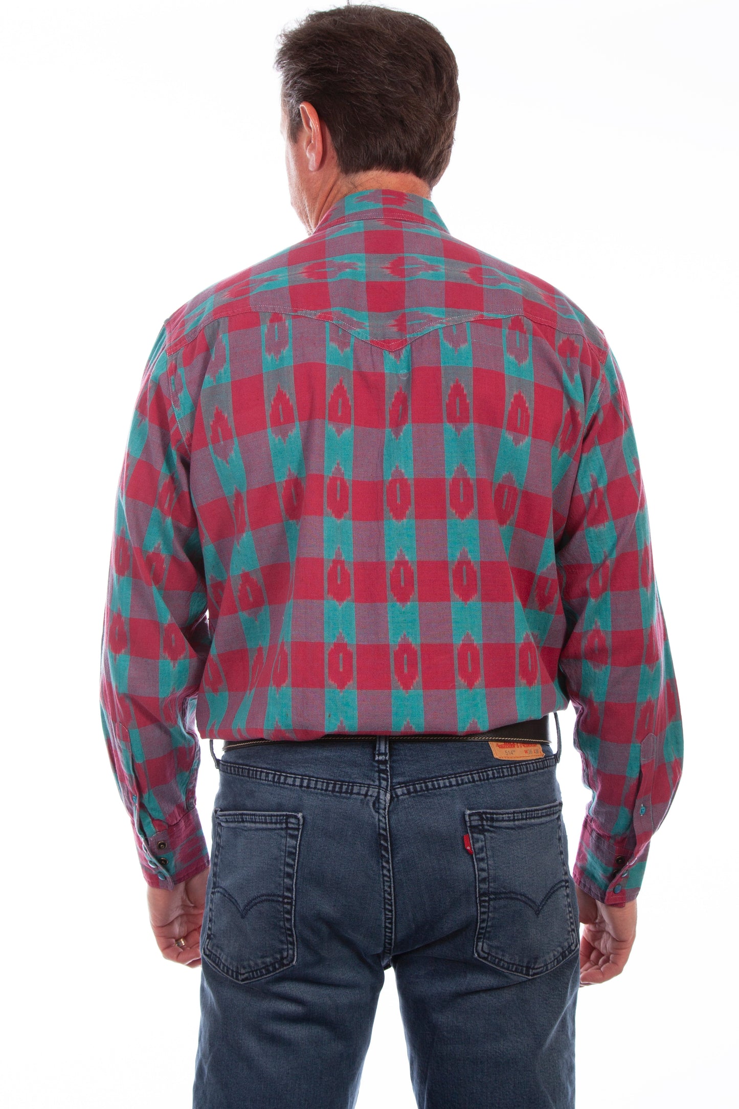 Ikat Plaid Signature Shirt - PS-244