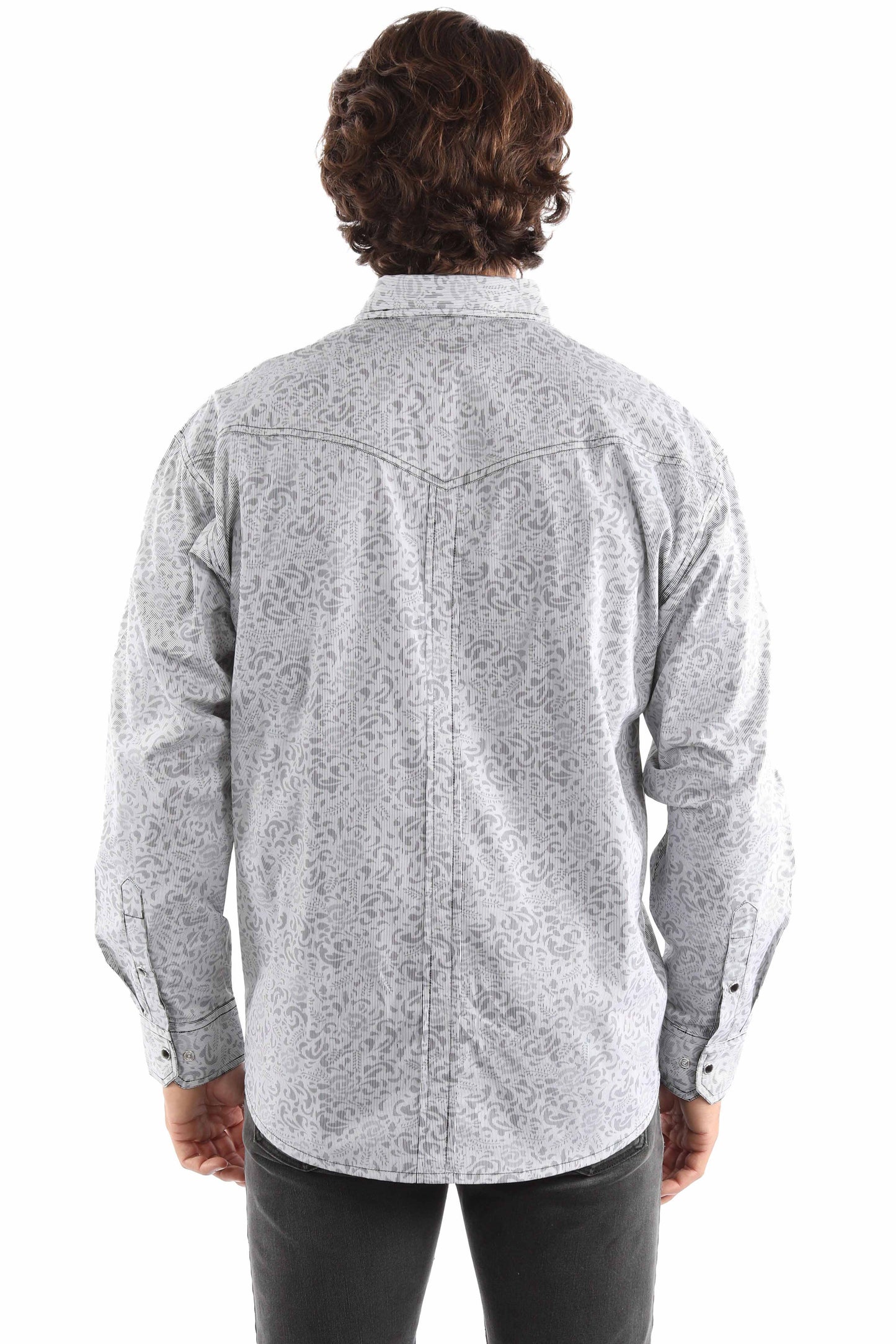Stripe Print Signature Shirt - PS-342