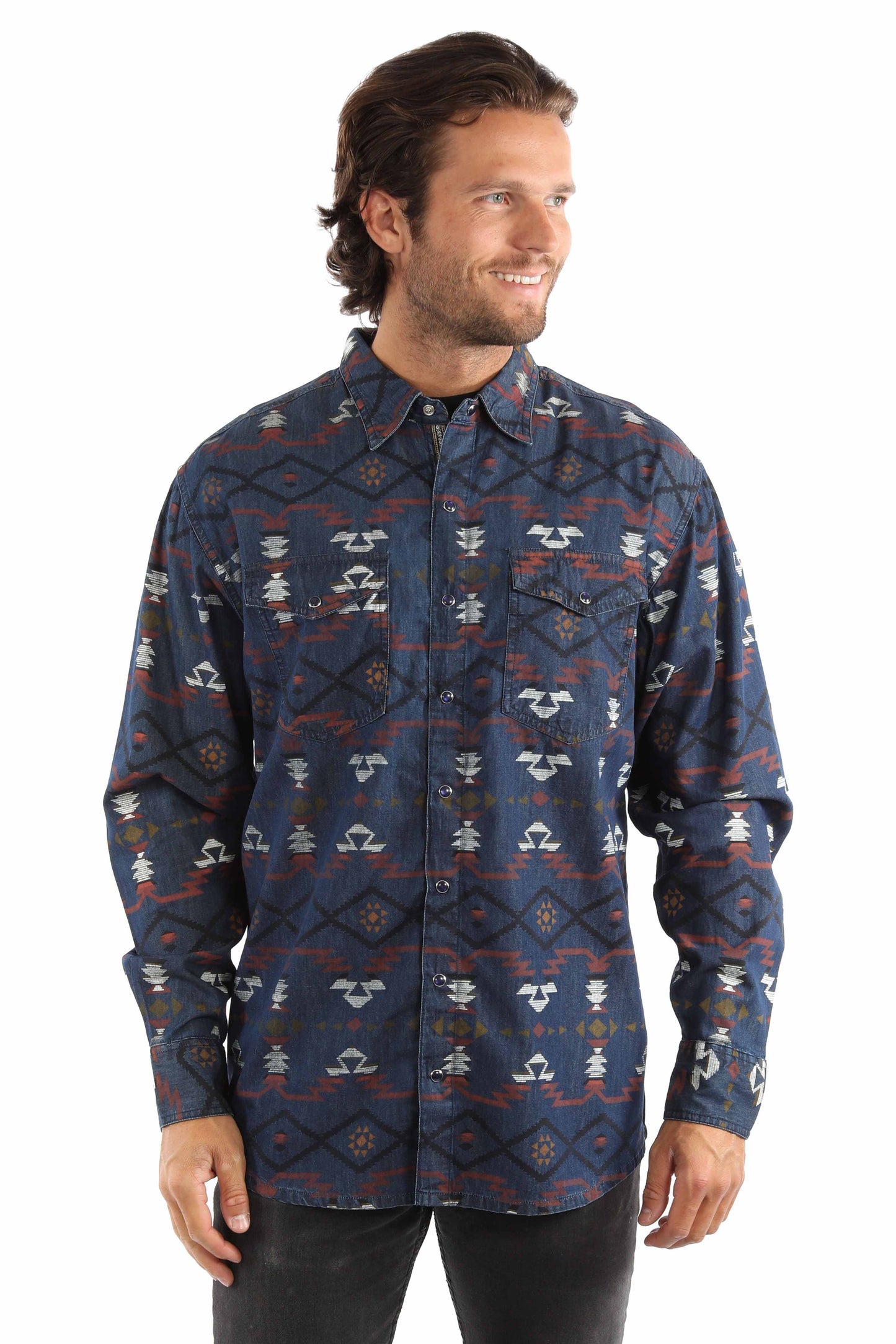 Southwest Printed Signature Shirt - PS-343