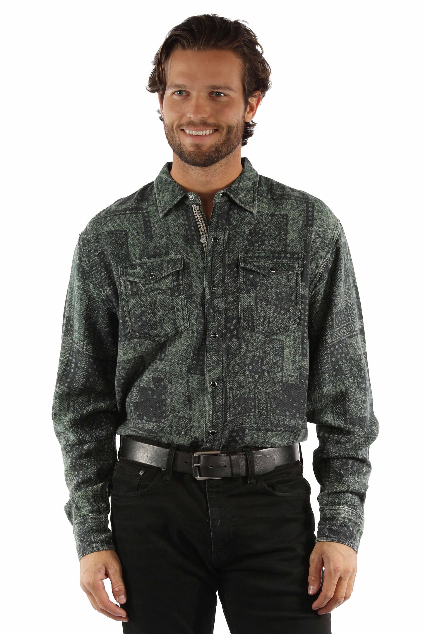 Signature Washed Printed Shirt - PS-345