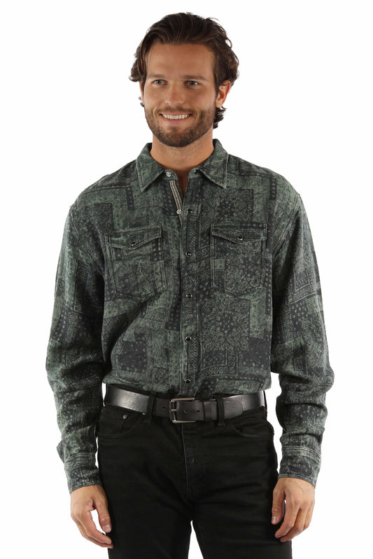Signature Washed Printed Shirt - PS-345