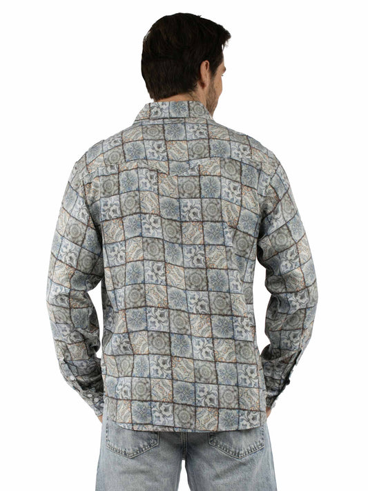 Block Print Tencel Shirt - PS-369