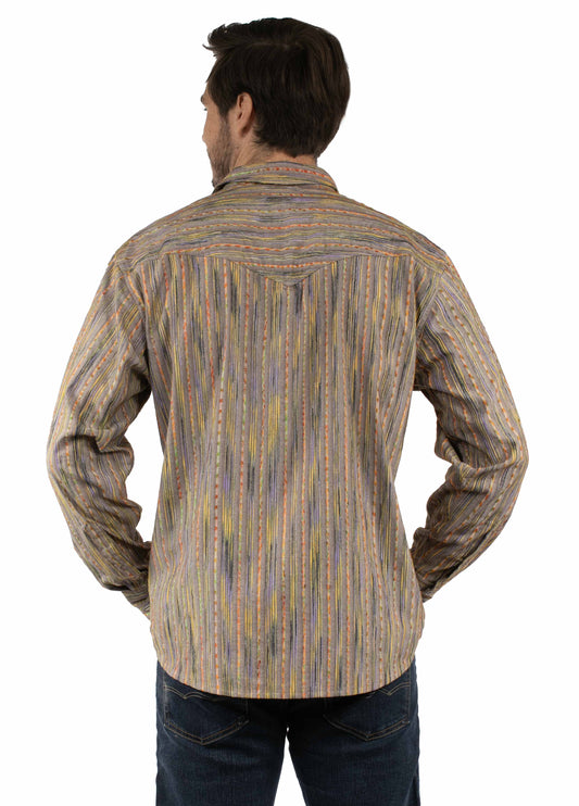 Multi Color Dobby Stripe - PS-372