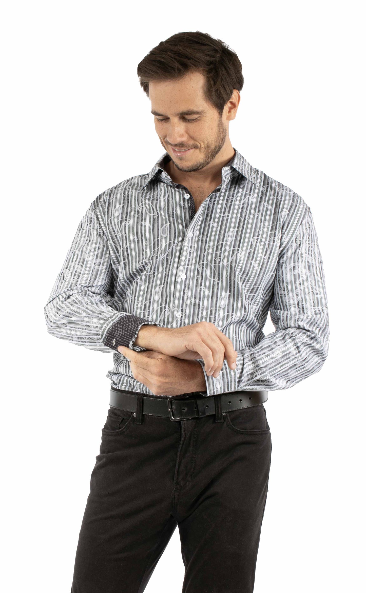 Paisley Jacquard Stripe - PS-379