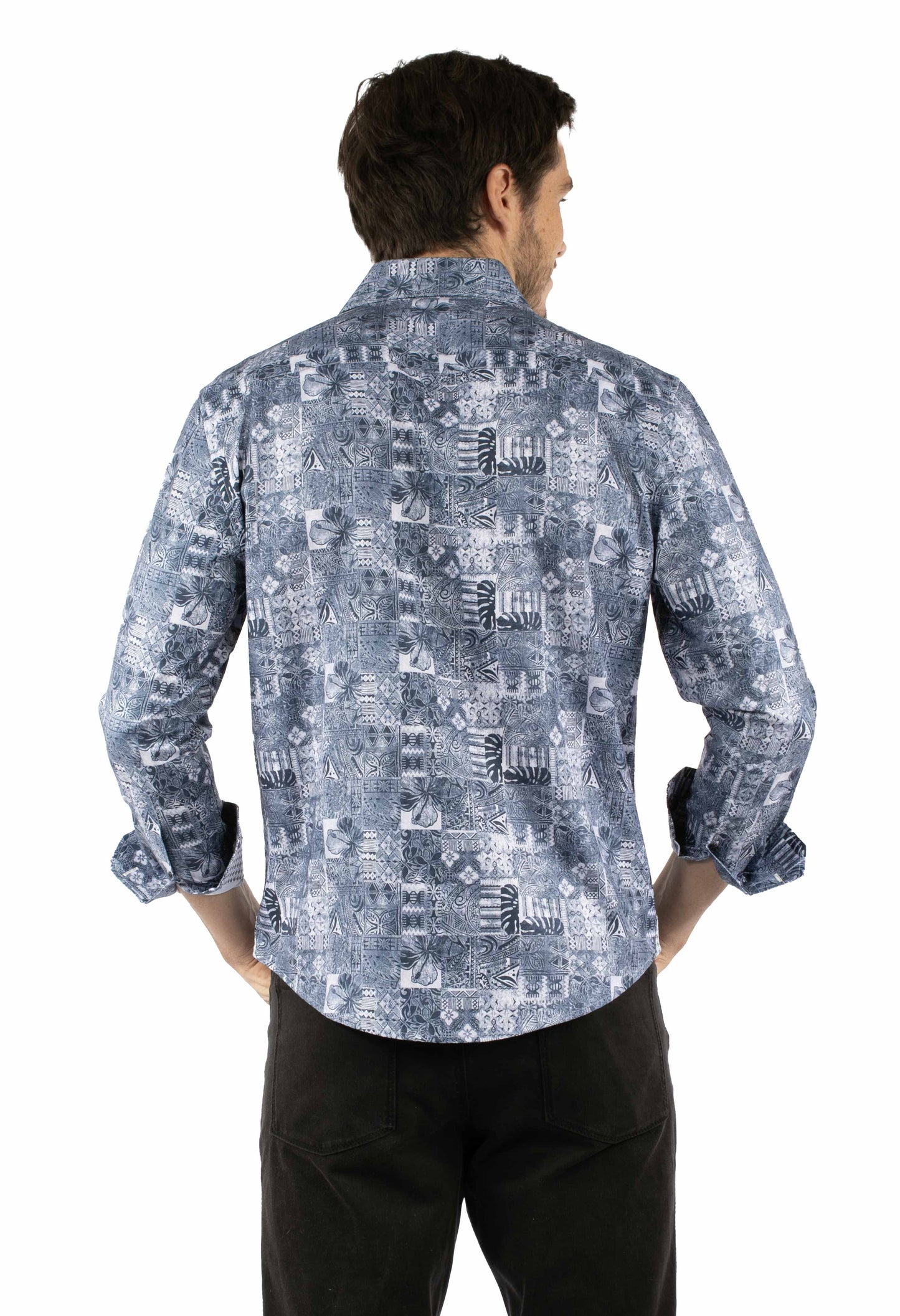 Polynesian Print Shirt - PS-381