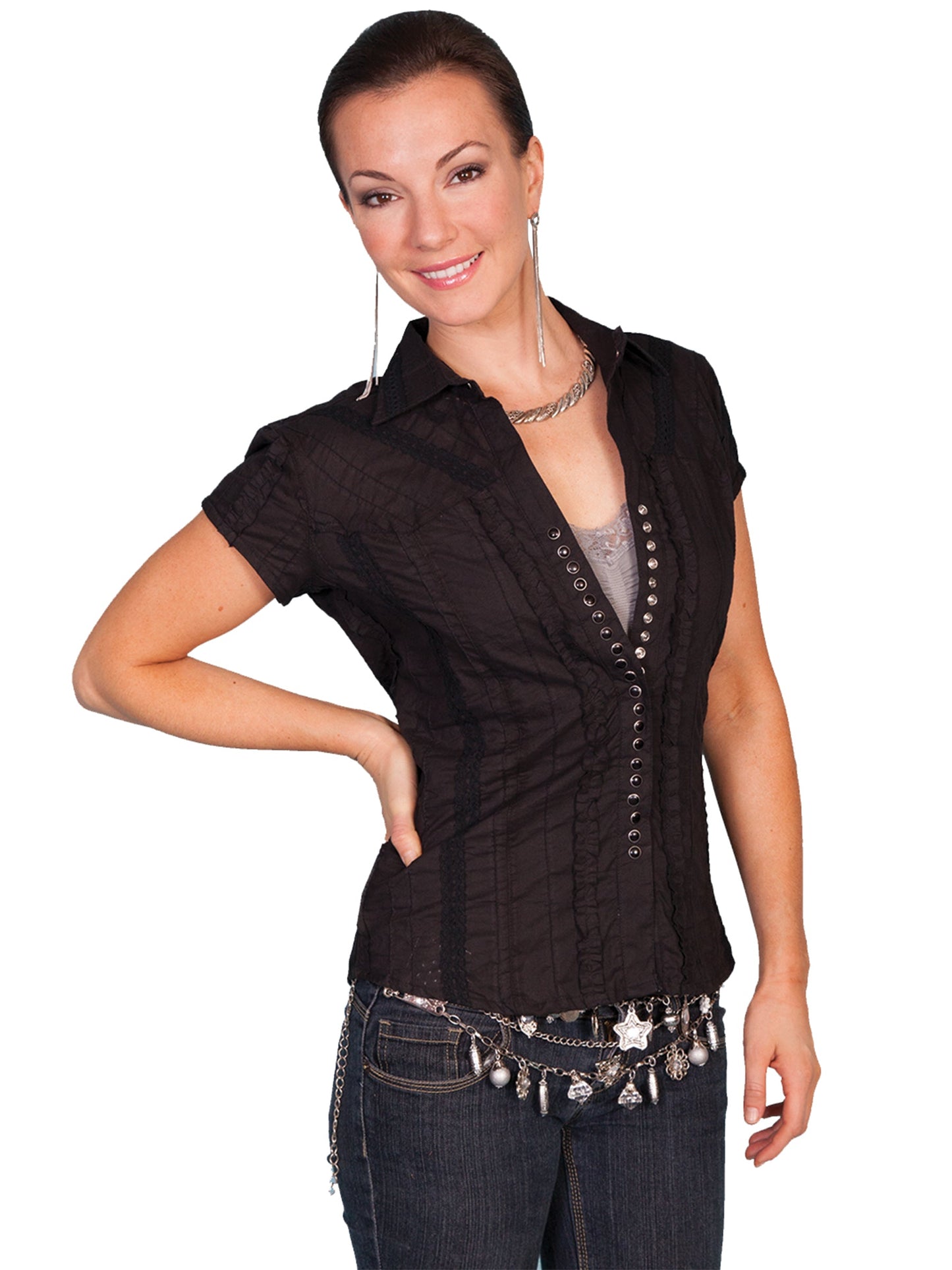 Cap Sleeve Blouse - PSL-012S
