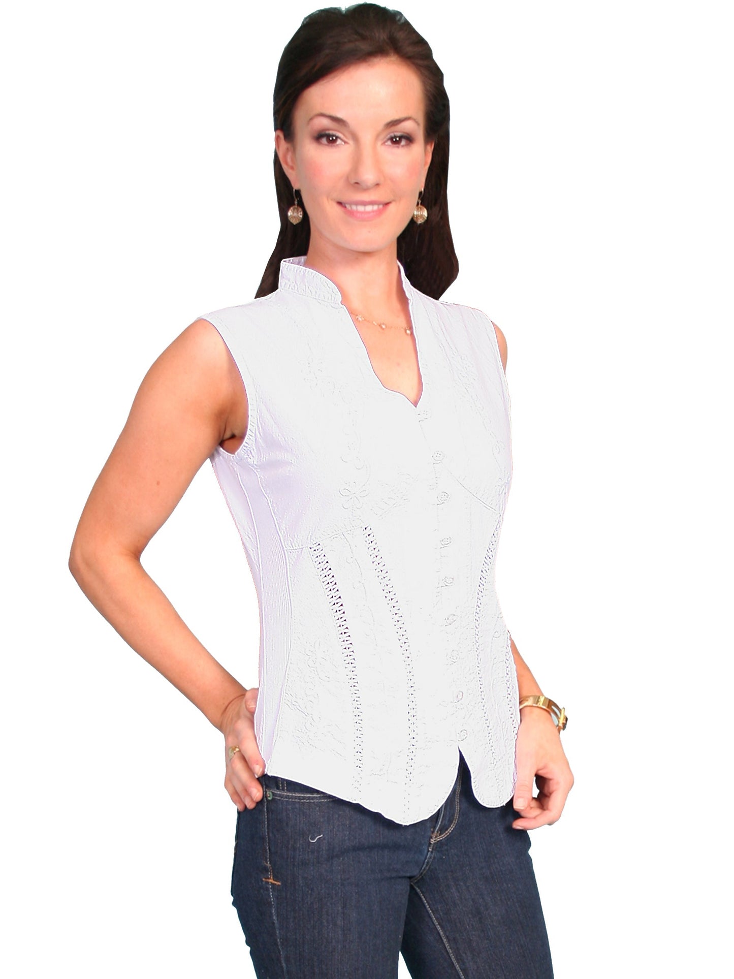 Sleeveless Blouse Peruvian Cotton - PSL-059