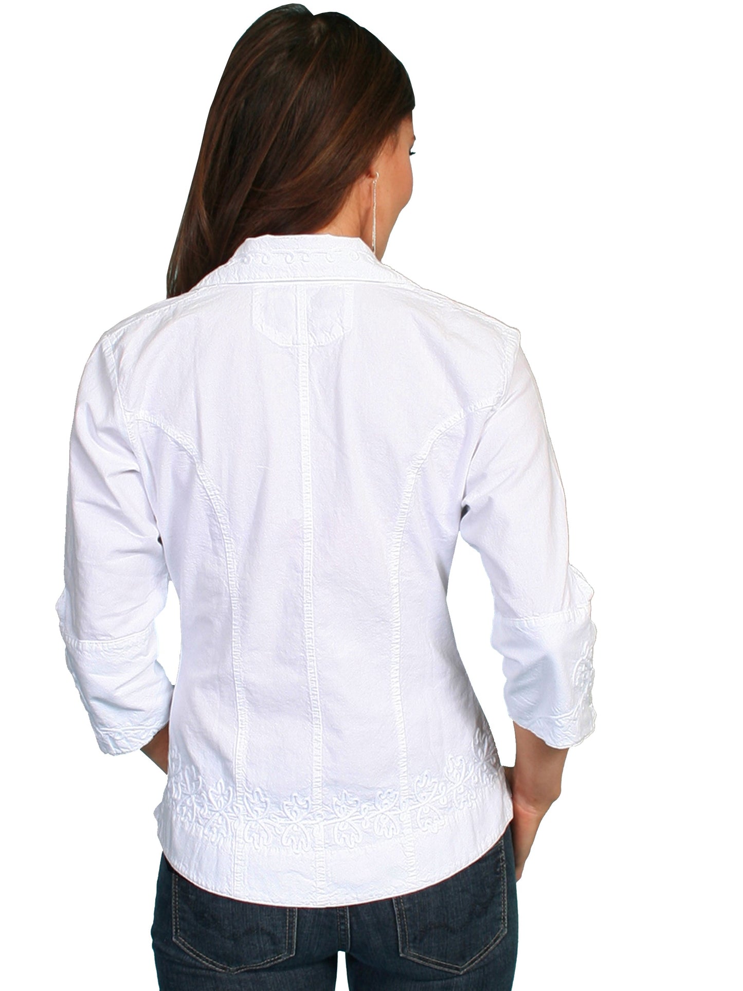 3/4 Sleeve Peruvian Cotton Blouse - PSL-063
