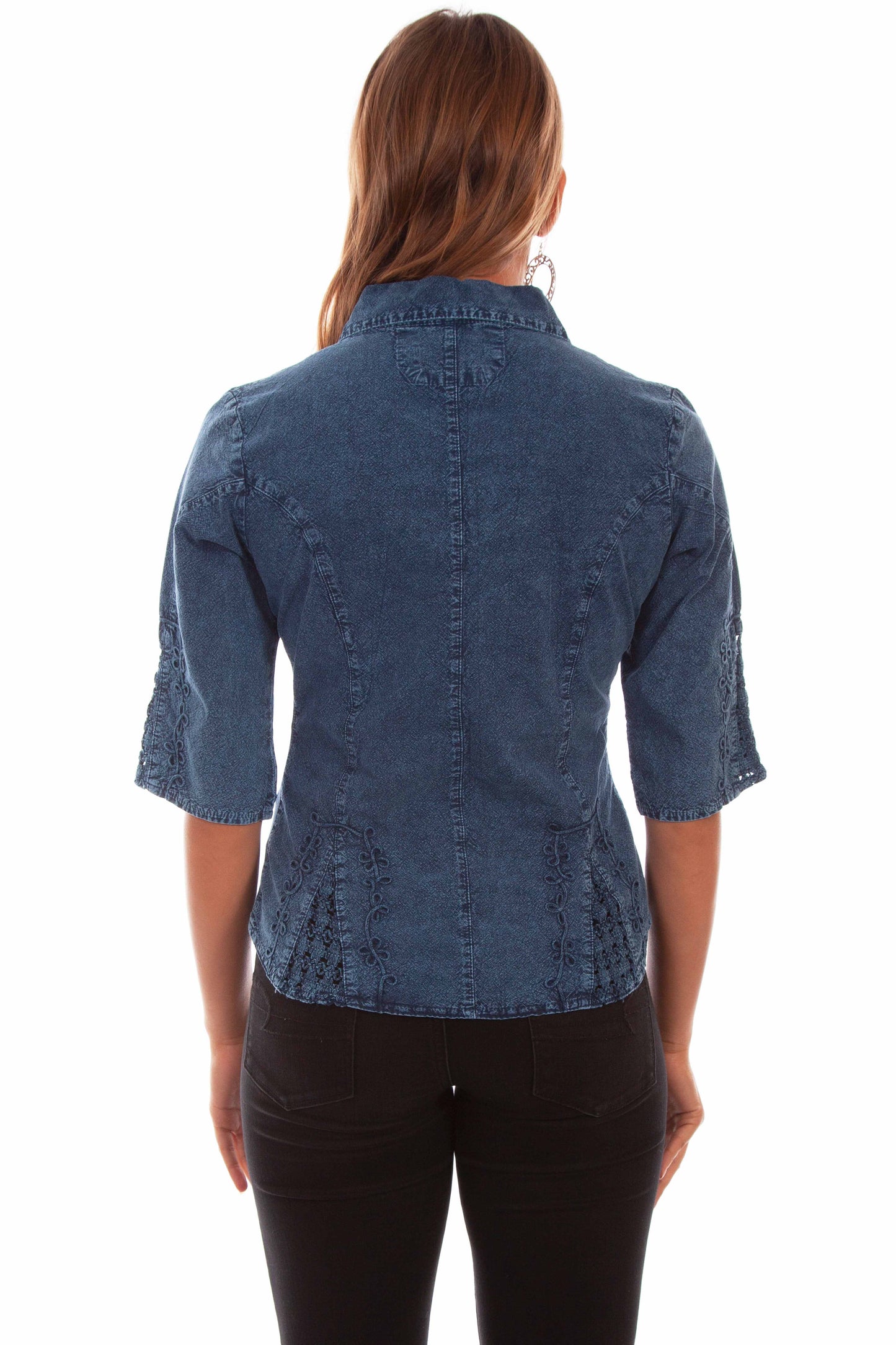 3/4 Sleeve Peruvian Cotton Blouse - PSL-064