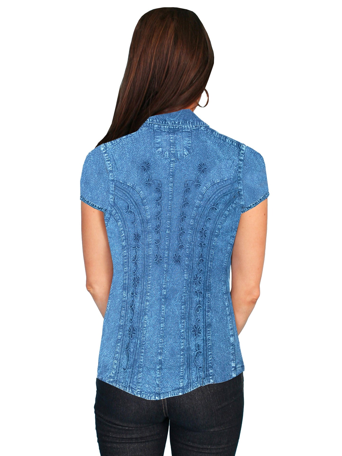 Capsleeve Peruvian Cotton Blouse - PSL-066