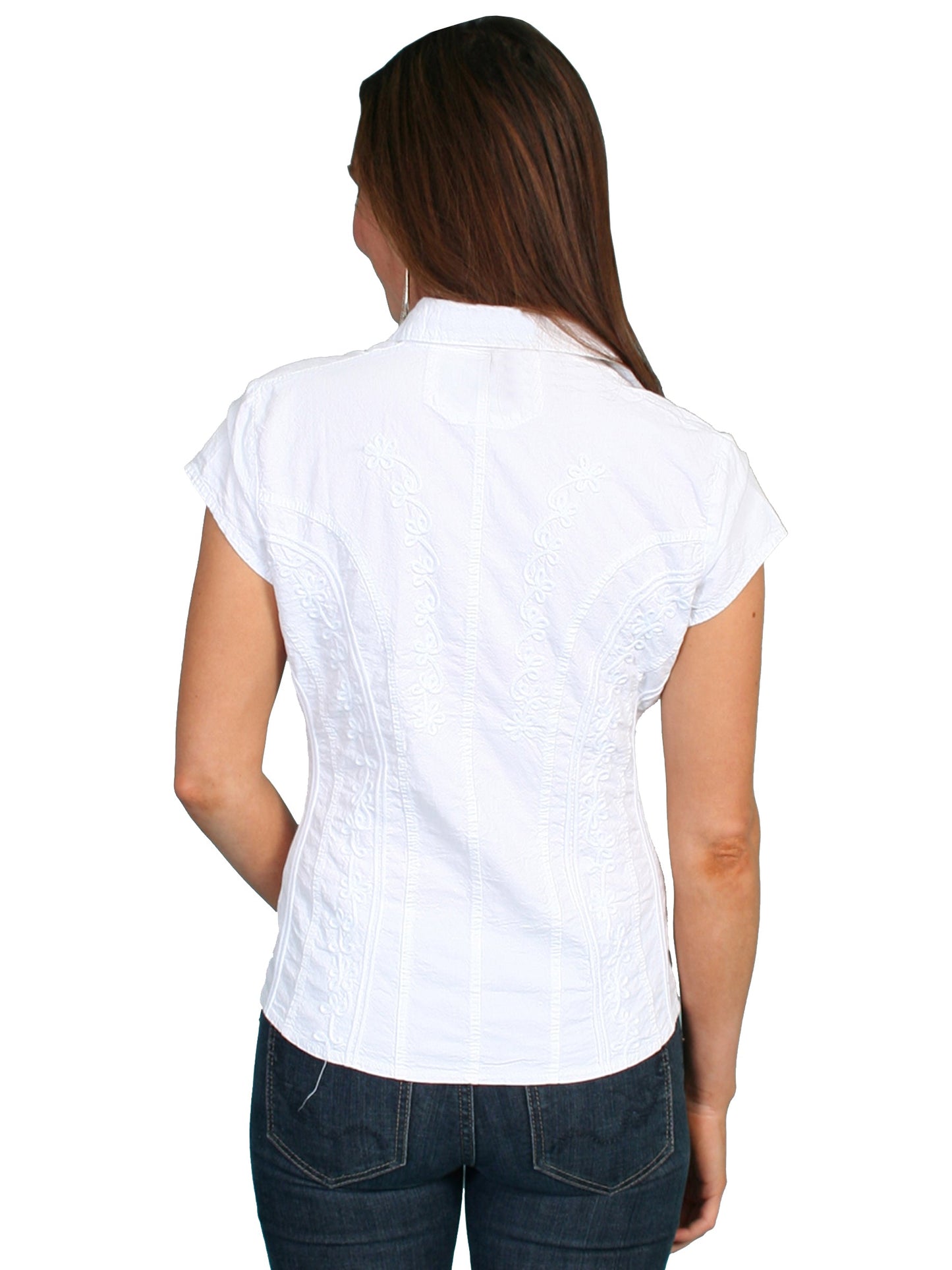 Capsleeve Peruvian Cotton Blouse - PSL-066