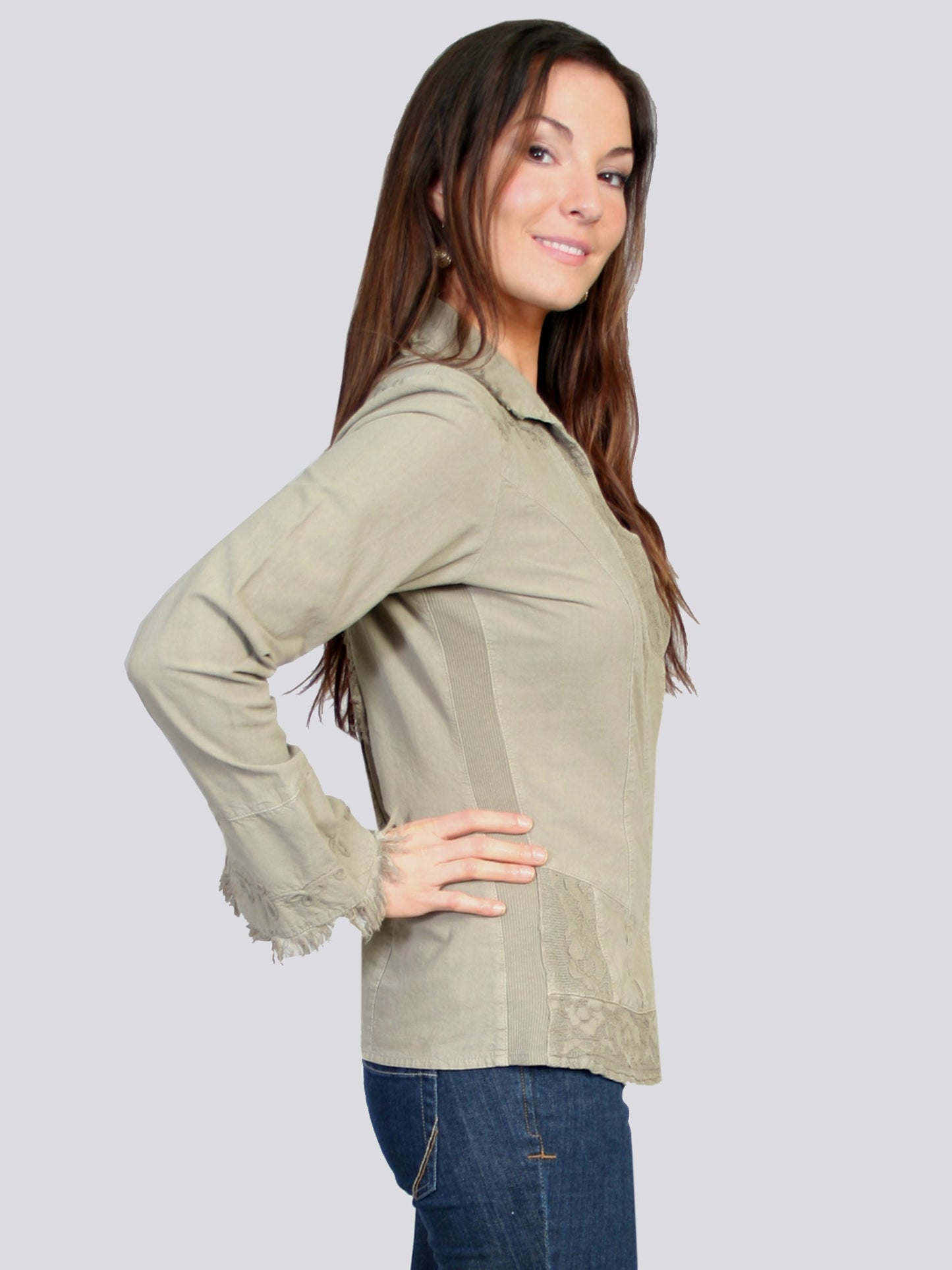 L/s Cut Out Cross W/emb. - PSL-089