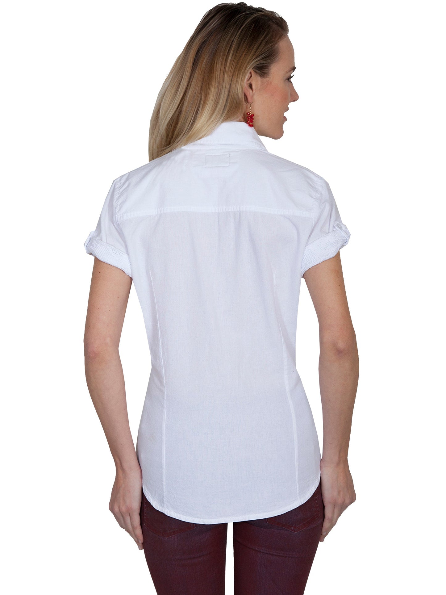 2 Pocket Button Front Blouse - PSL-181