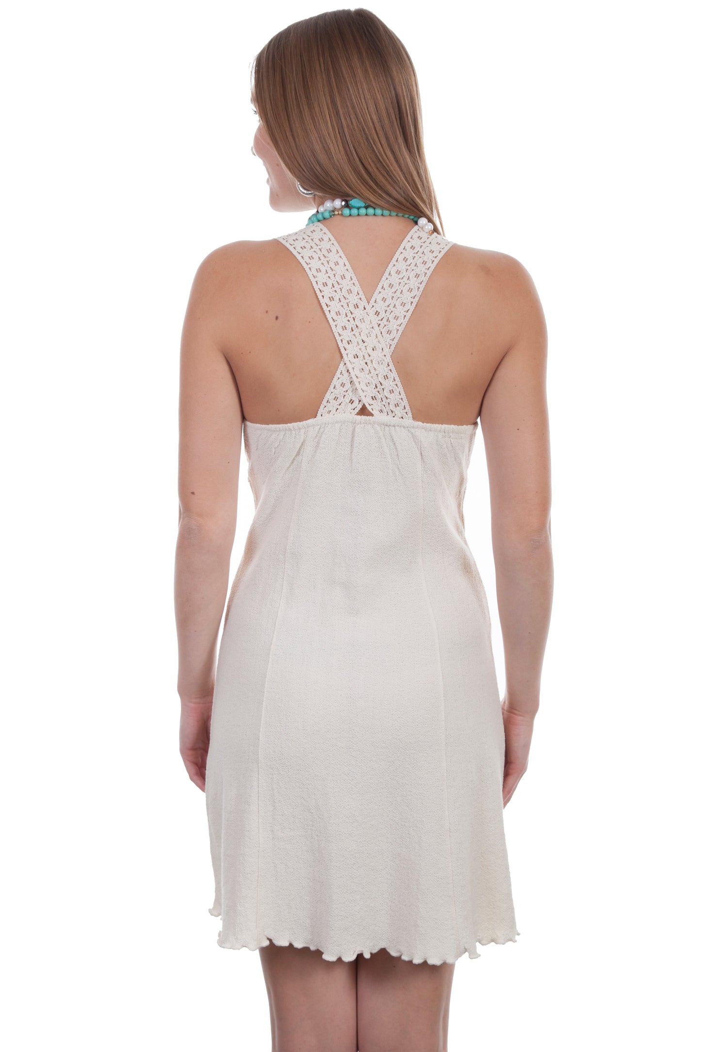 Crochet Strap "x" Back Dress - PSL-219