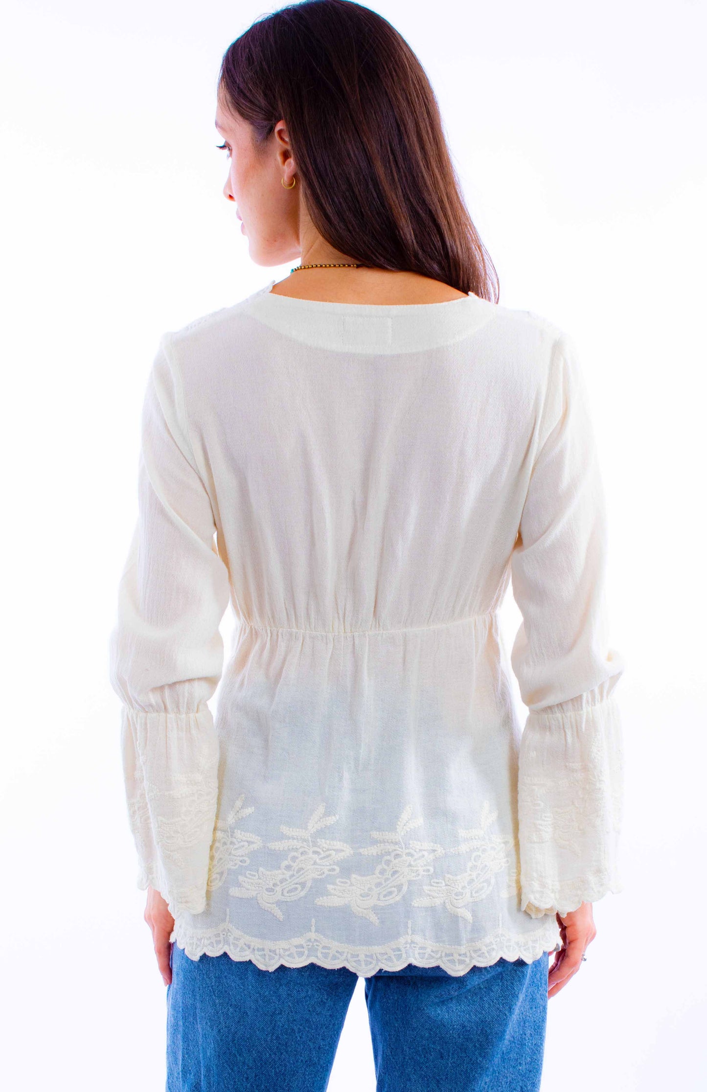 Plunging Neck Line W/bell Sleeves - PSL-221