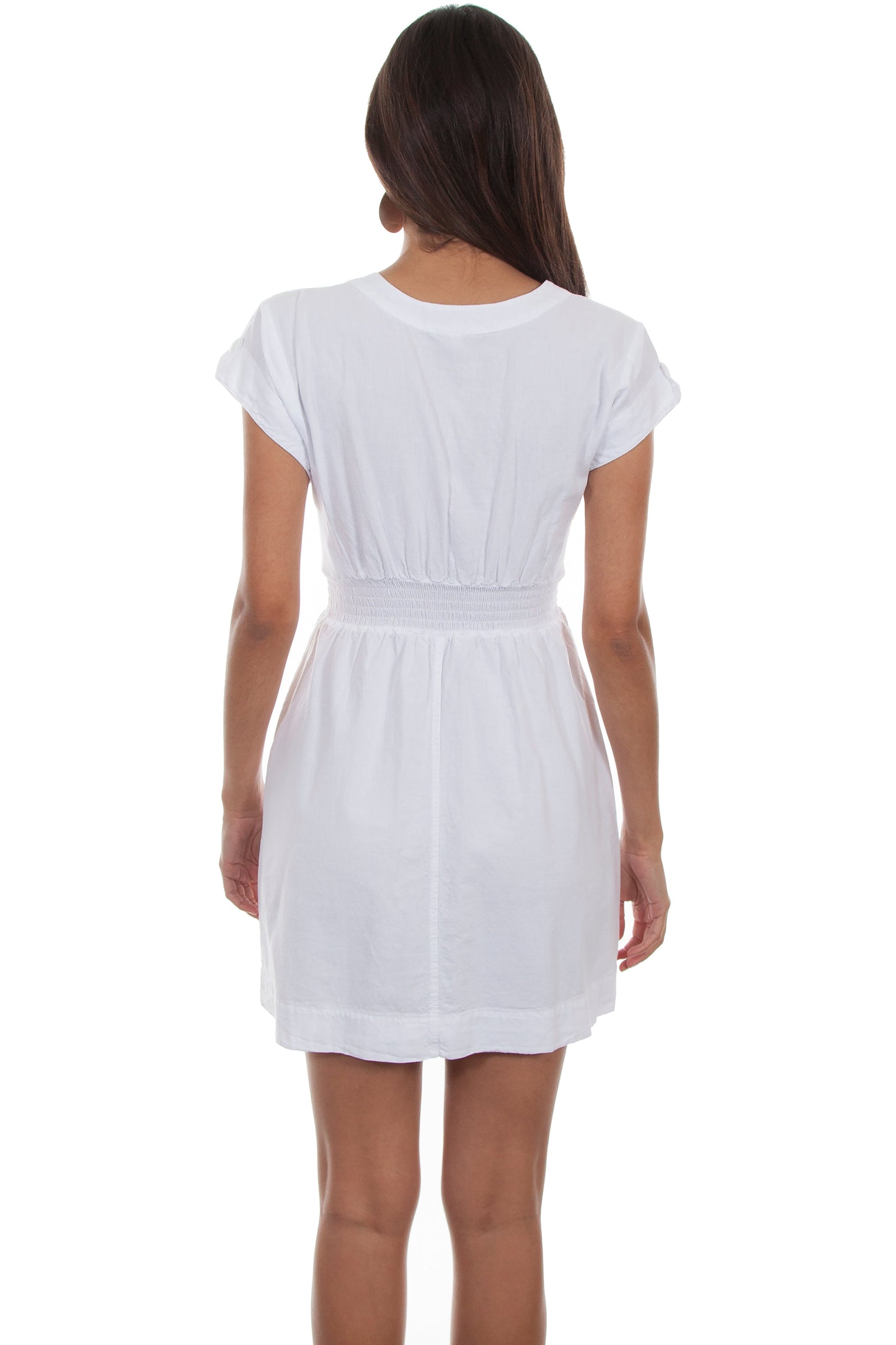 Cap Sleeve Button Front Dress - PSL-241