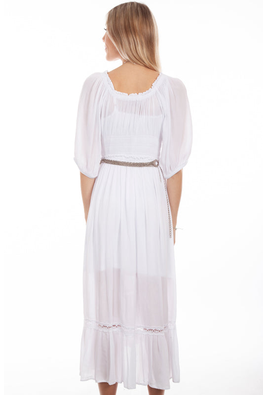 Lace Trim Maxi Dress - PSL-253