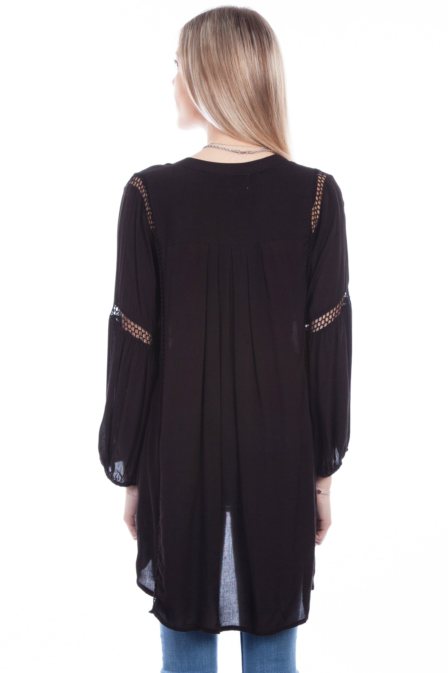 Tunic W/waffle Weave Insets - PSL-259