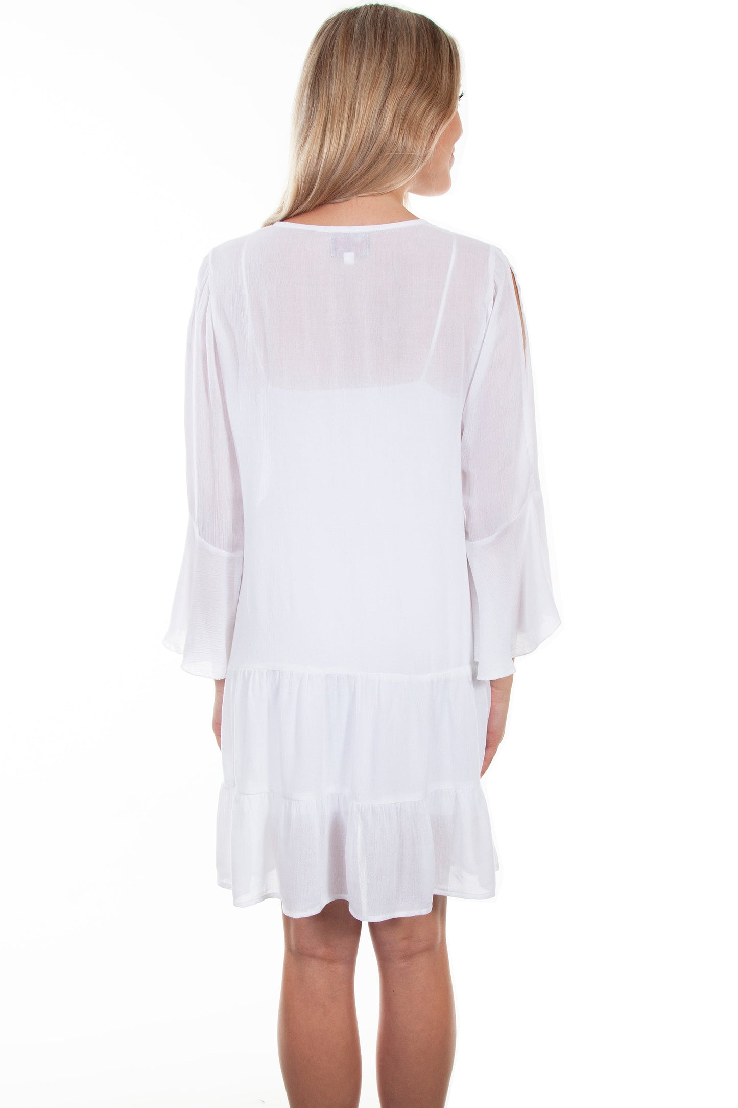 Tie Front Lace Bodice Dress - PSL-262