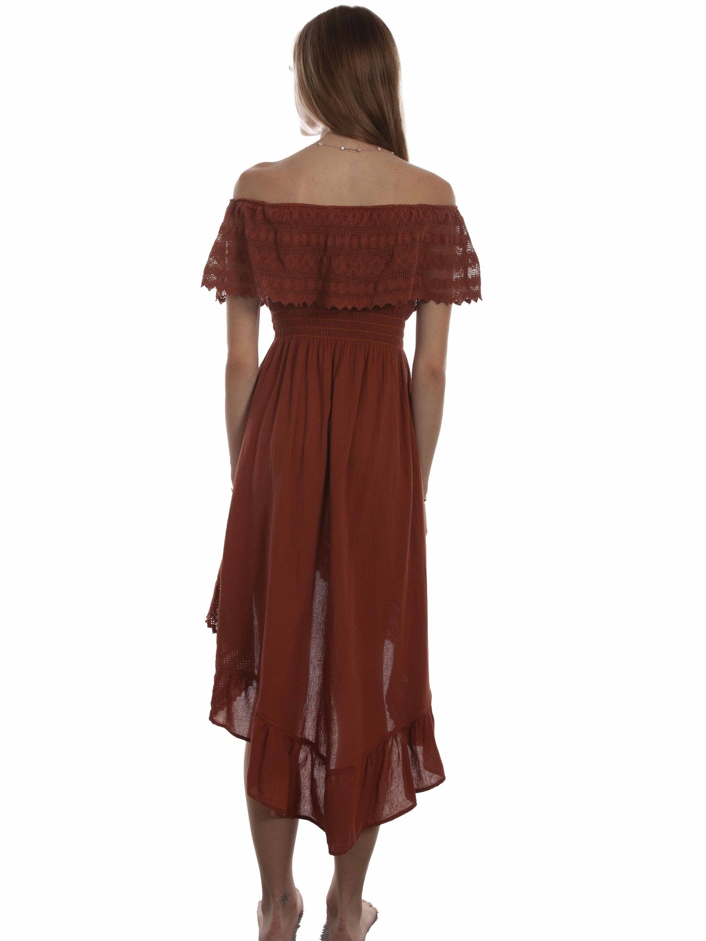 Off Shoulder Hi/lo Dress - PSL-266