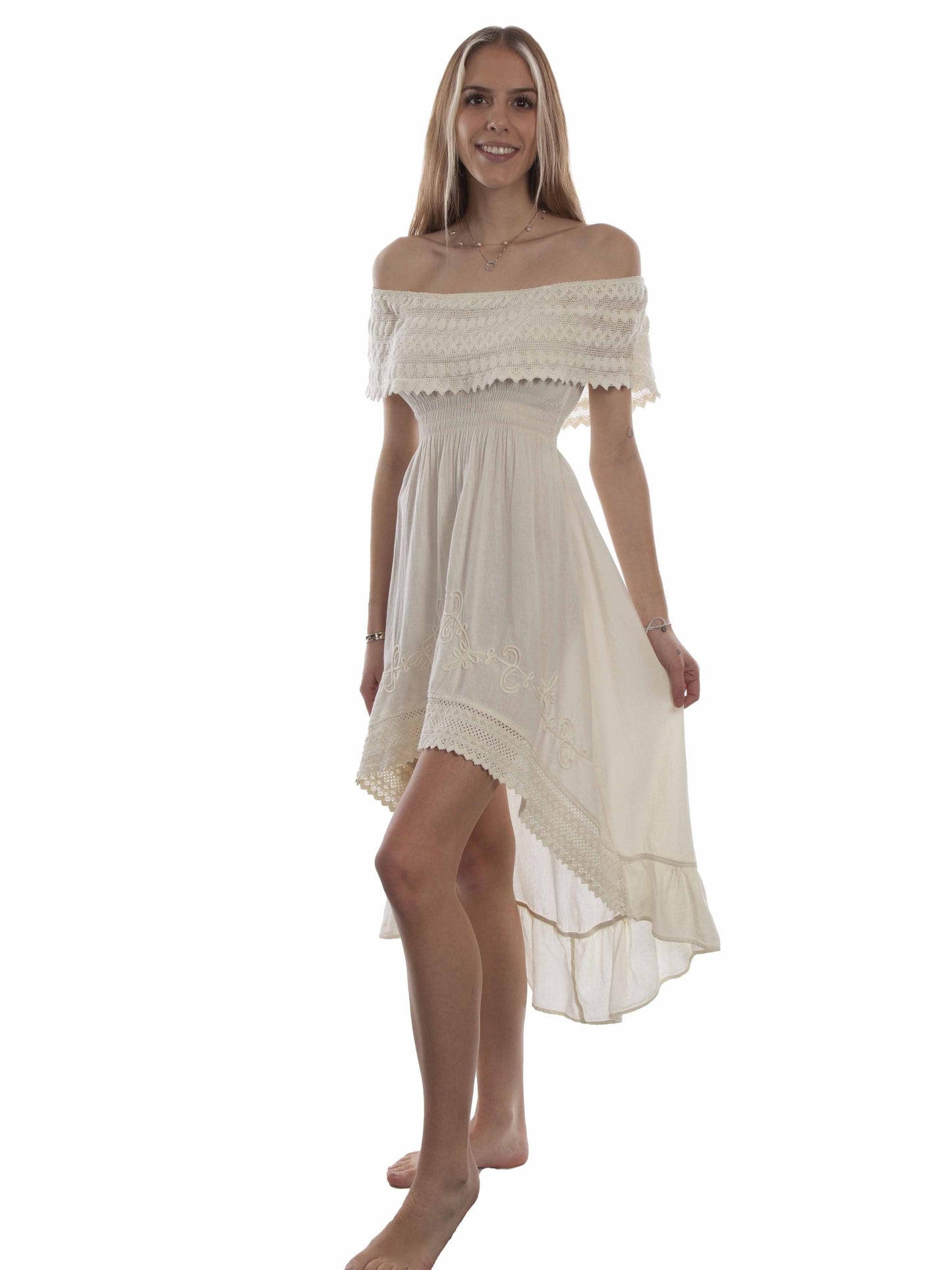 Off Shoulder Hi/lo Dress - PSL-266