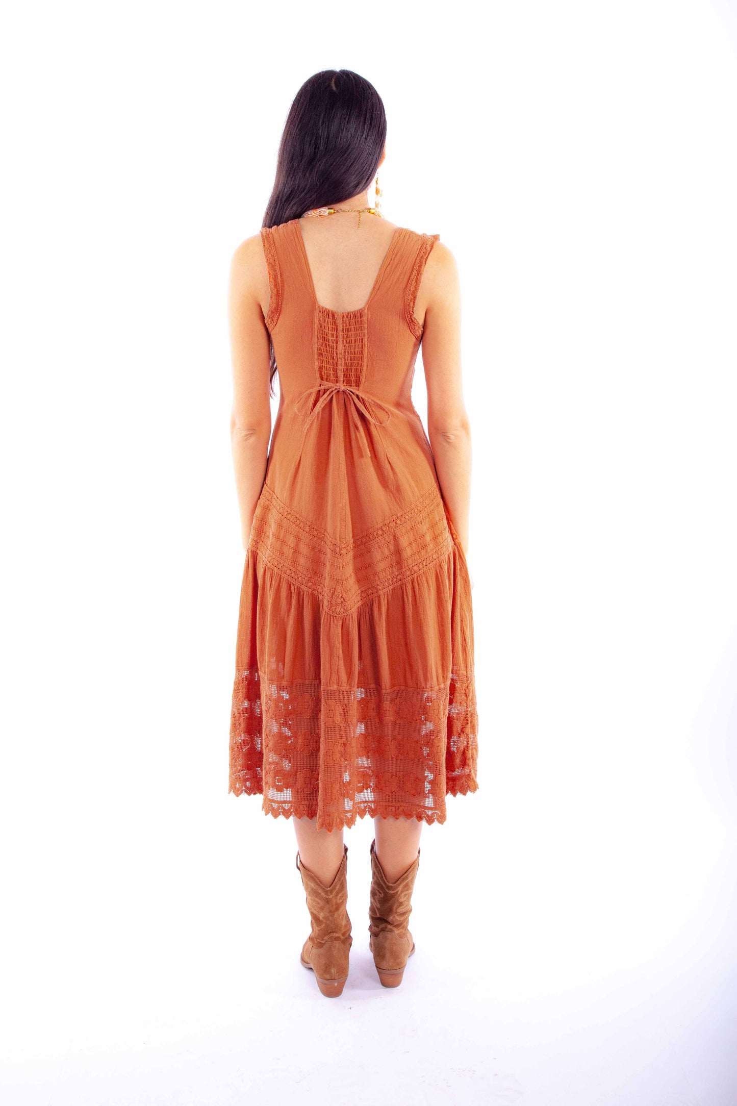 Sleeveless Dress W/tie Back - PSL-269