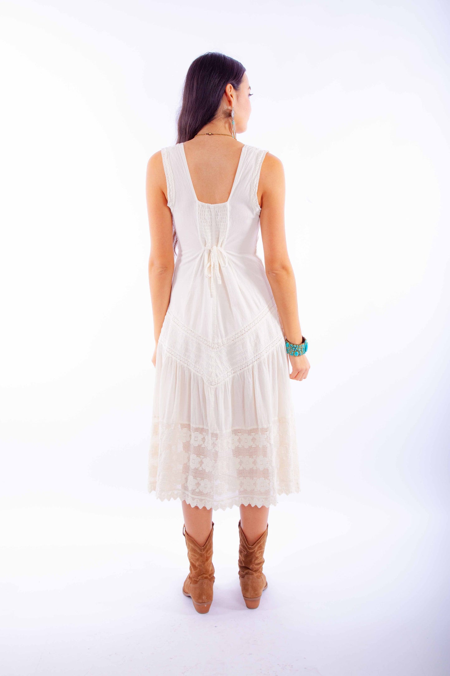 Sleeveless Dress W/tie Back - PSL-269