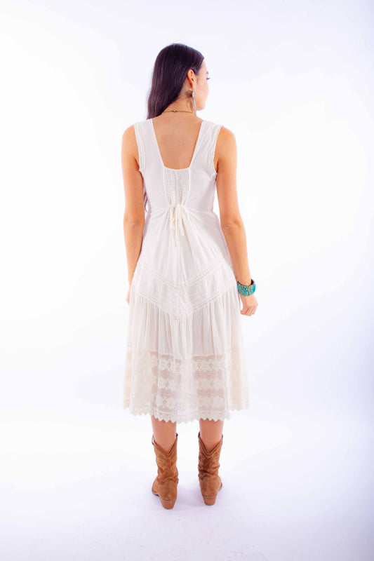 Sleeveless Dress W/tie Back - PSL-269