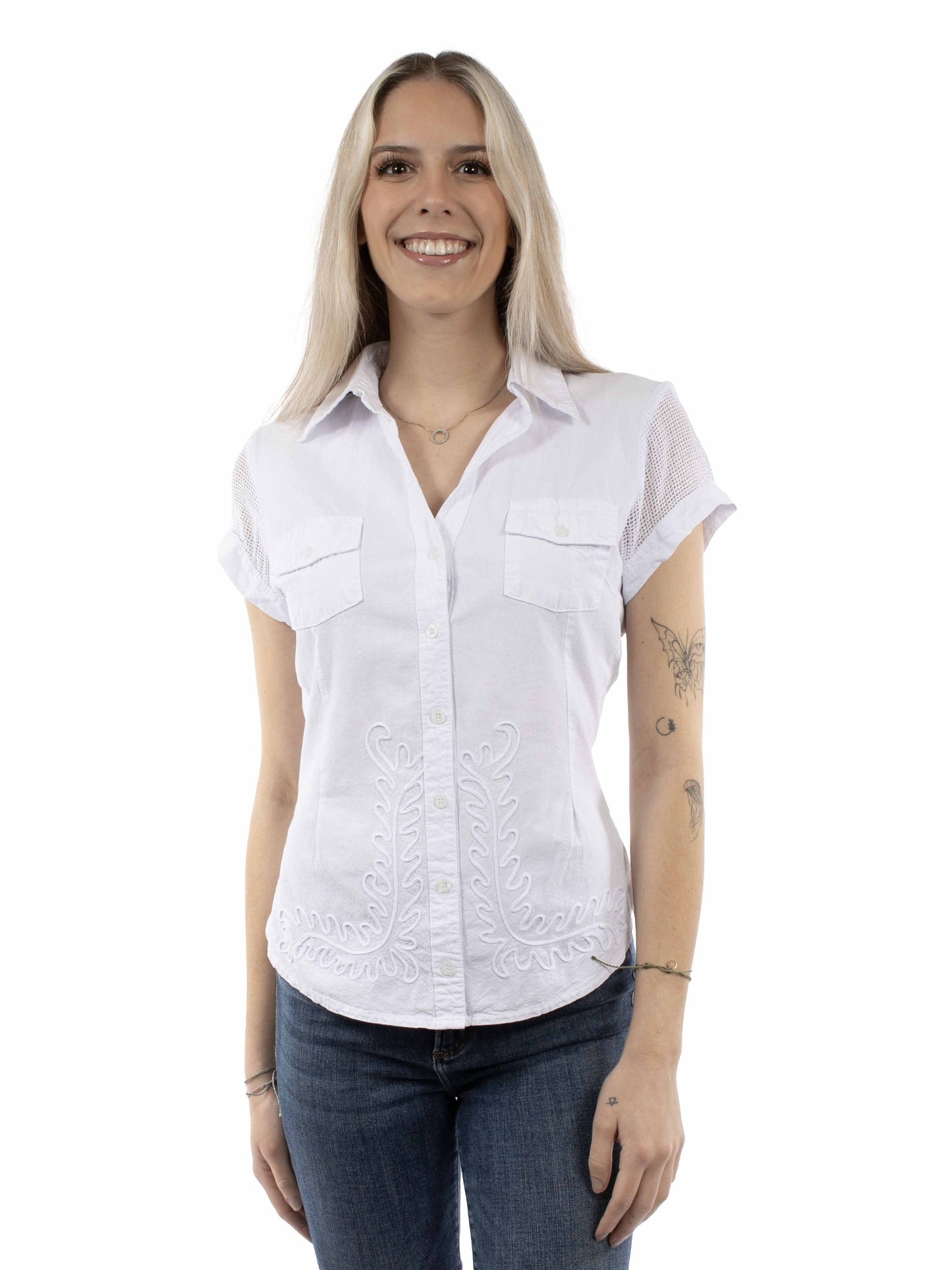 Cap Sleeve Blouse - PSL-275