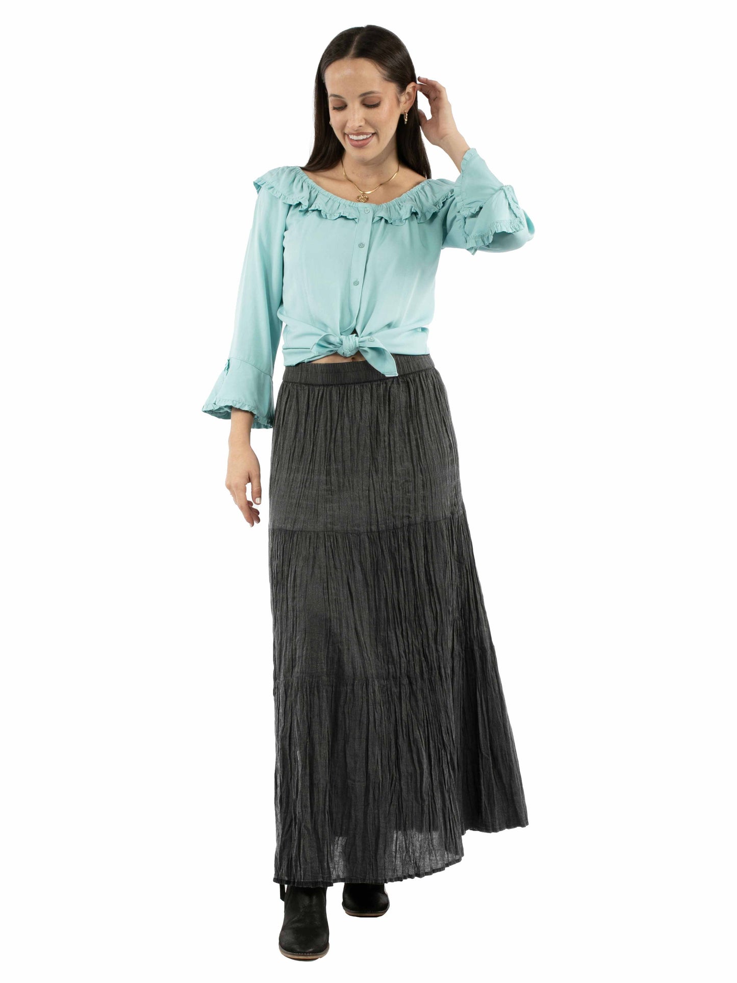 Tier Broomstick Skirt - PSL-279