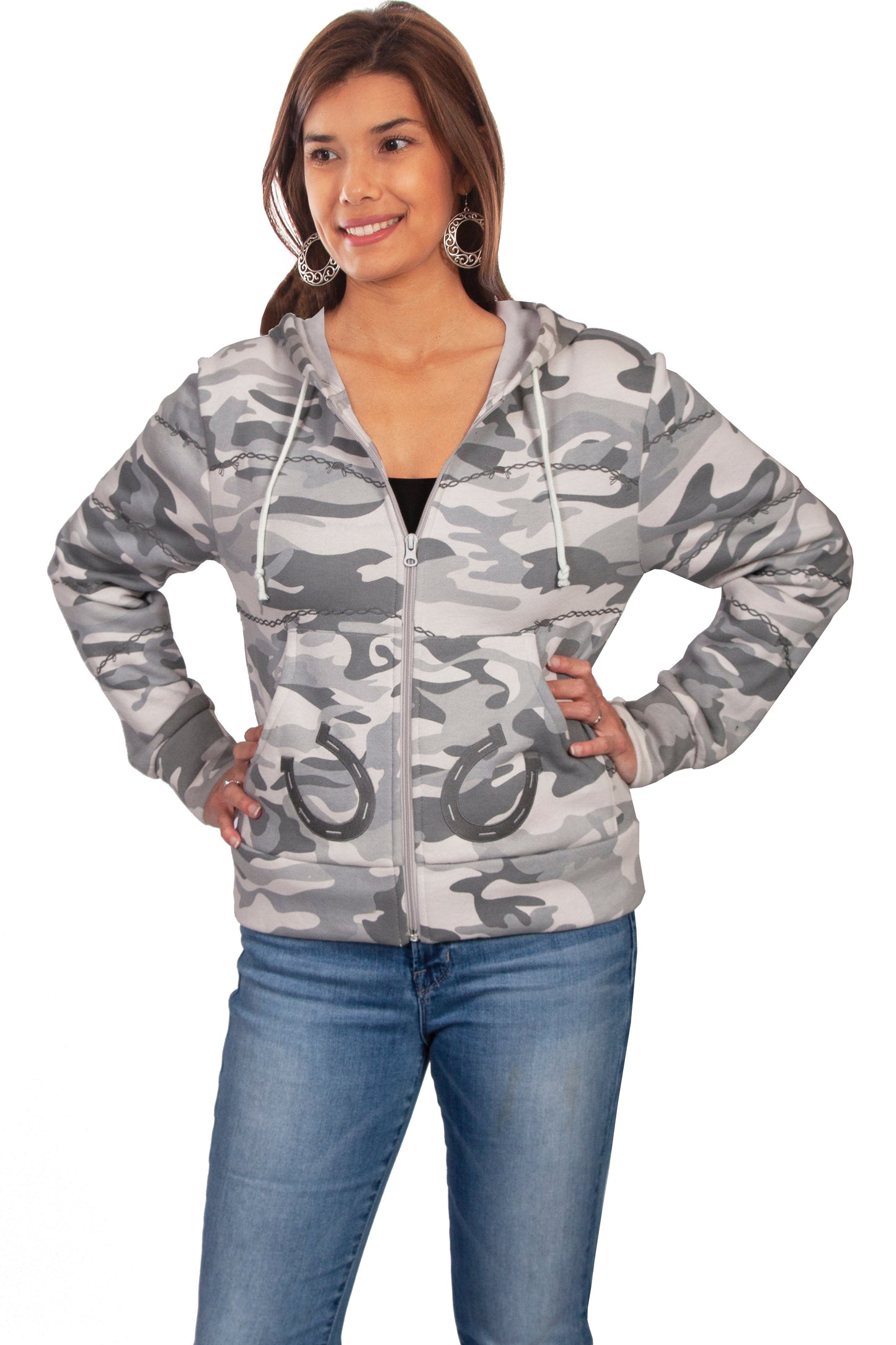 Barbwire/horse Shoe Emb. Jacket - PSW-008