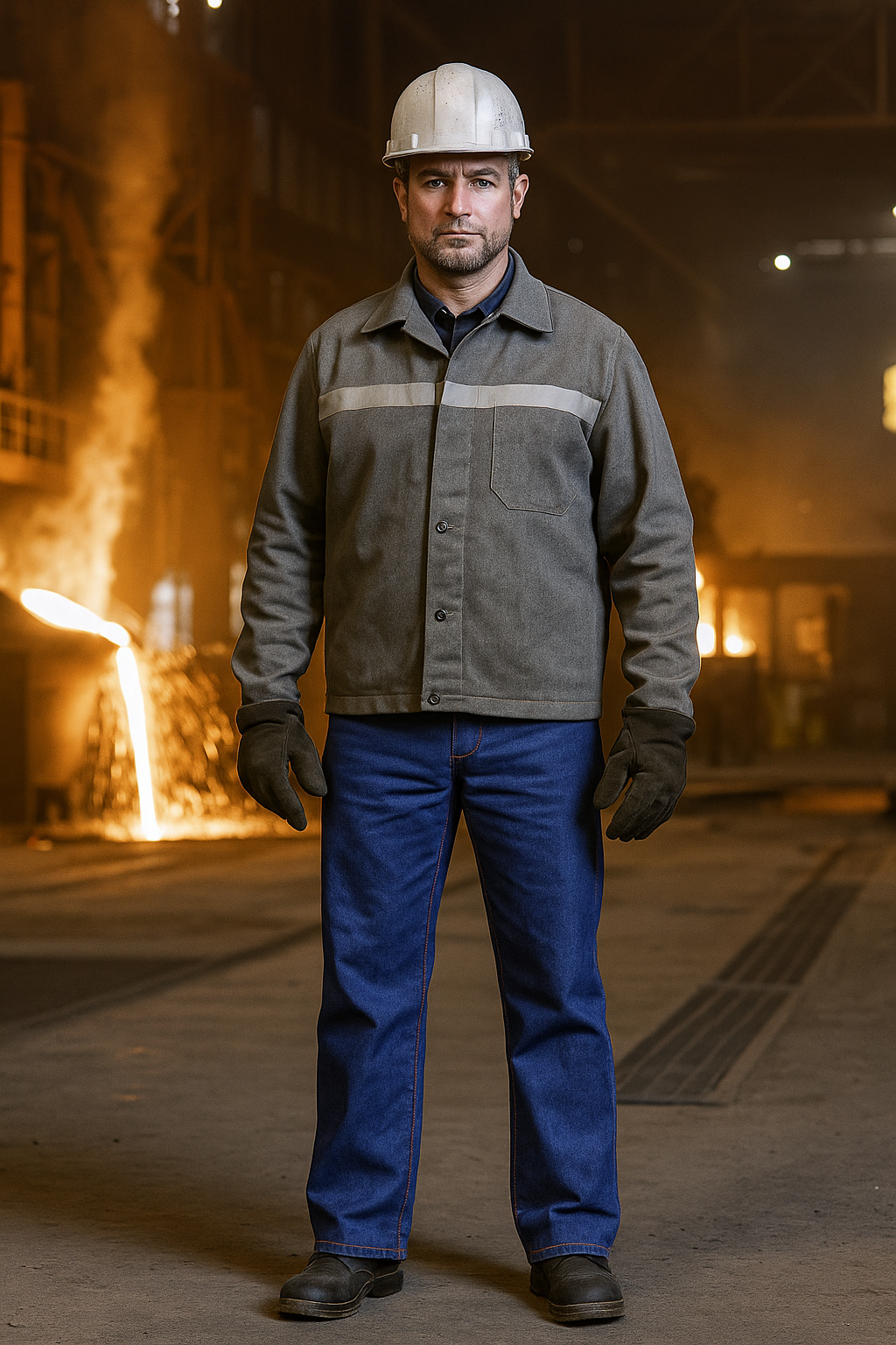 Flame Resistant FR Denim Jeans Pants - 100% Cotton - 15 oz