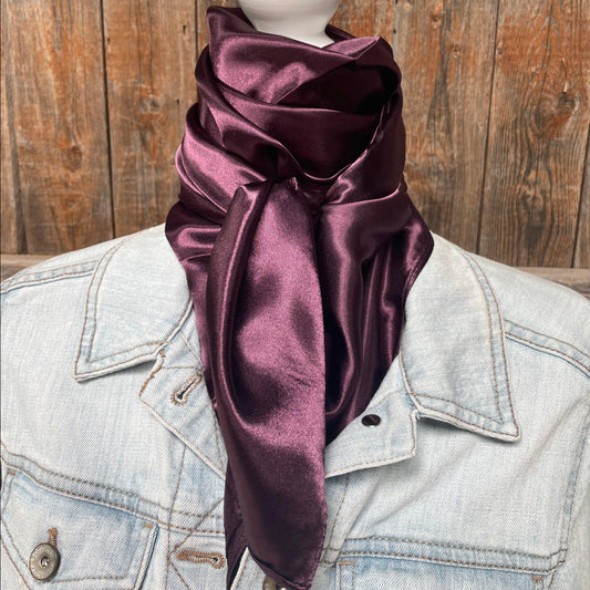 35X35"  Solid Plum  Wild Rag / Scarf WRS21