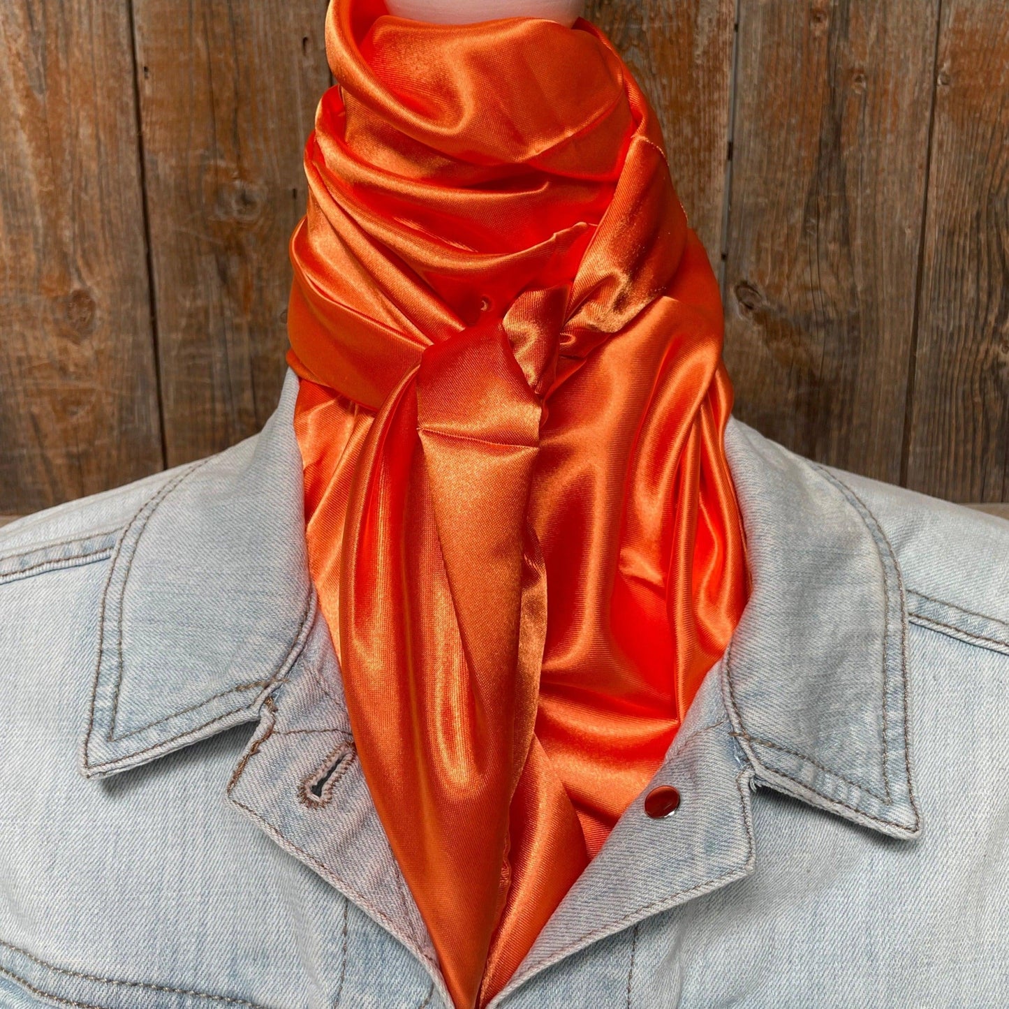 35X35"  Solid Orange  Wild Rag / Scarf WRS20