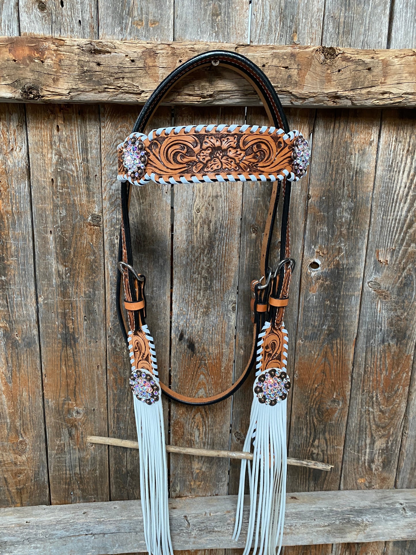 Whipstitch AB Browband/One Ear Tack Set with Wither Strap  #BBBC458