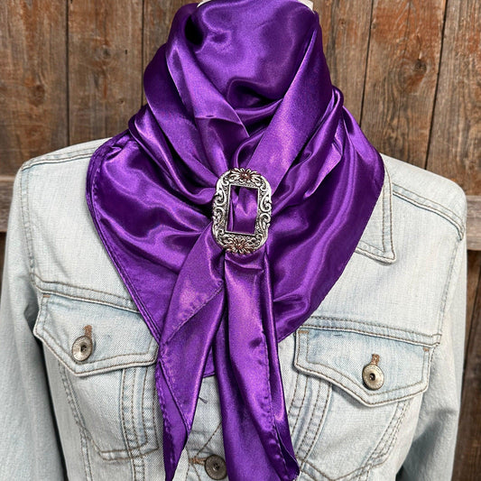 35X35"  Solid Purple Wild Rag / Scarf - W199B Slide WRSC1H