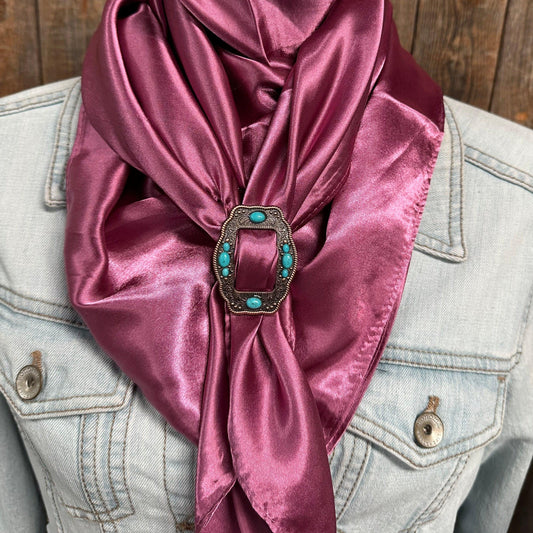 35X35" Solid  Rose Wild Rag / Scarf- W195B  Slide WRSC6E