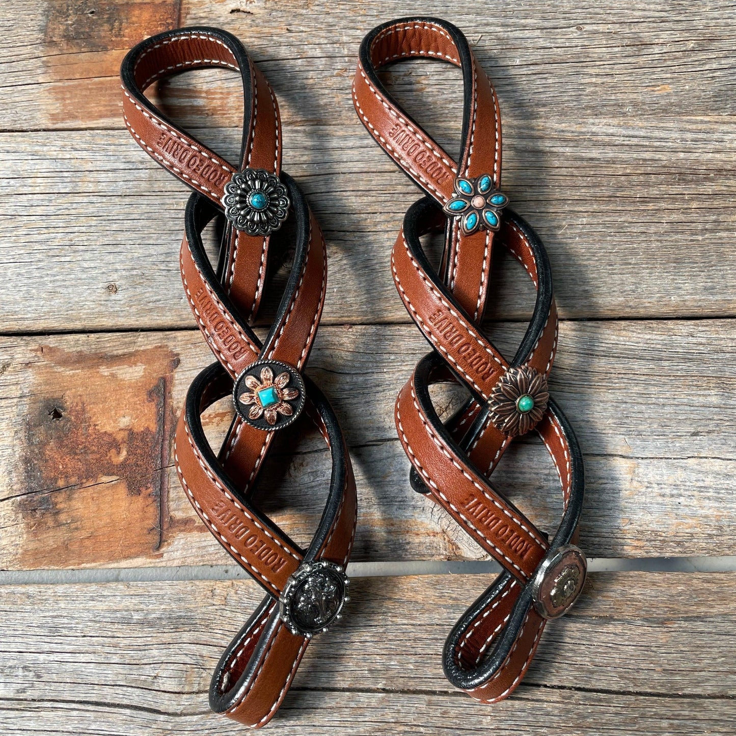 Western Medium Oil Rustic Tie Down Keepers